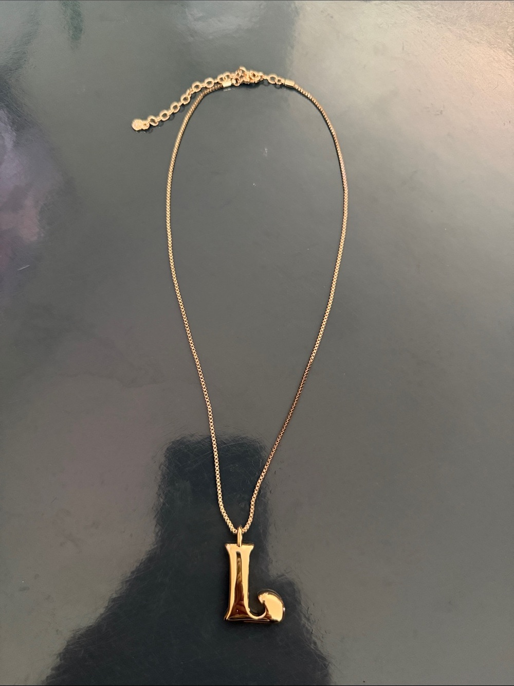 BaubleBar Letter L Pendant Necklace - Women Jewelry